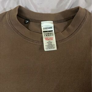 Gymshark Brown Ribbed Top in Size Small